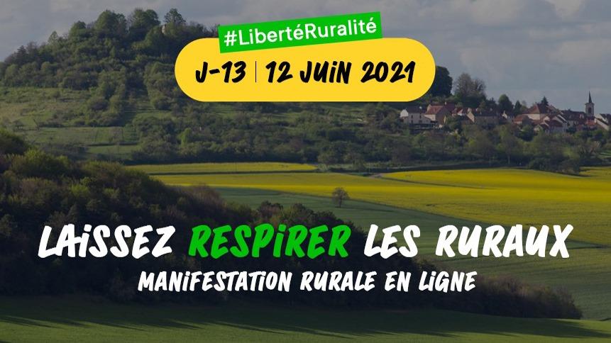 "Laissez respirer les ruraux" : la manifestation virtuelle du 12 juin